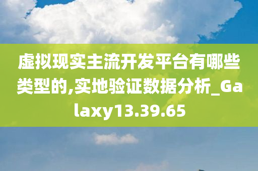 虚拟现实主流开发平台有哪些类型的,实地验证数据分析_Galaxy13.39.65