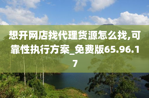 想开网店找代理货源怎么找,可靠性执行方案_免费版65.96.17