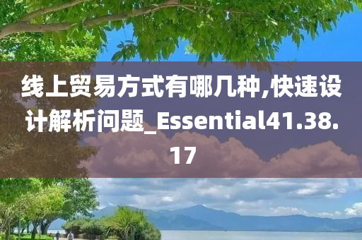 线上贸易方式有哪几种,快速设计解析问题_Essential41.38.17