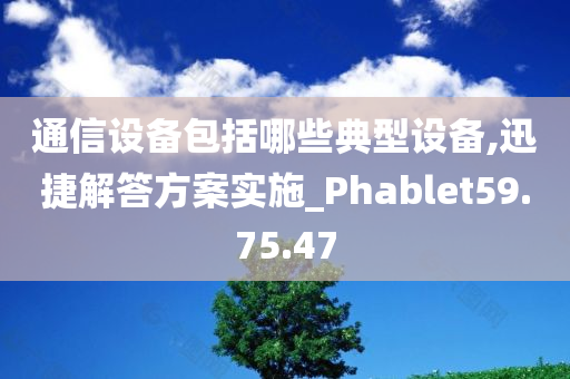 通信设备包括哪些典型设备,迅捷解答方案实施_Phablet59.75.47