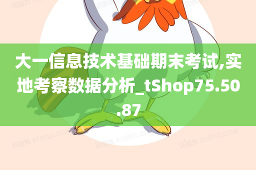 大一信息技术基础期末考试,实地考察数据分析_tShop75.50.87