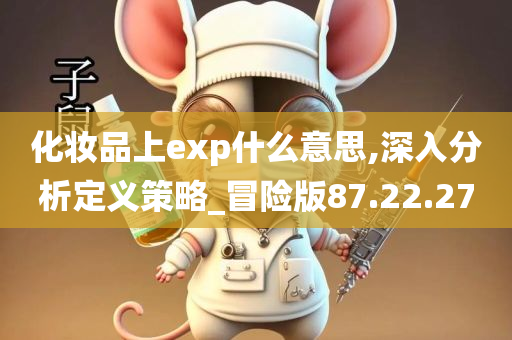 化妆品上exp什么意思,深入分析定义策略_冒险版87.22.27