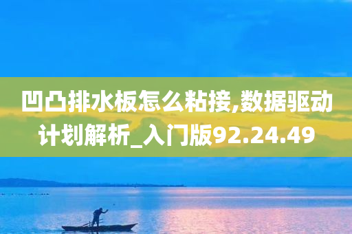 凹凸排水板怎么粘接,数据驱动计划解析_入门版92.24.49