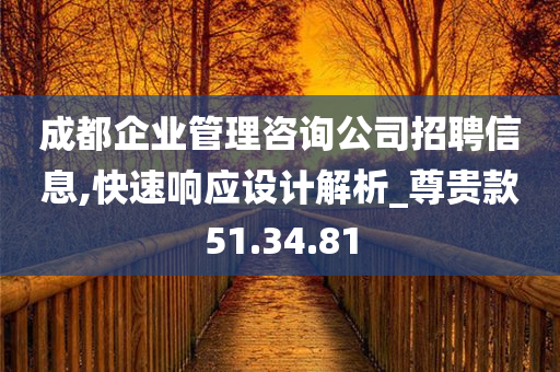 成都企业管理咨询公司招聘信息,快速响应设计解析_尊贵款51.34.81