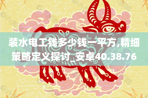 装水电工钱多少钱一平方,精细策略定义探讨_安卓40.38.76