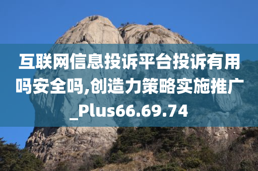 互联网信息投诉平台投诉有用吗安全吗,创造力策略实施推广_Plus66.69.74