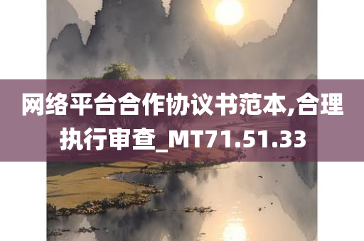 网络平台合作协议书范本,合理执行审查_MT71.51.33