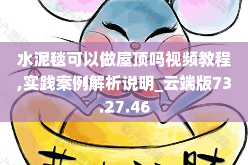 水泥毯可以做屋顶吗视频教程,实践案例解析说明_云端版73.27.46