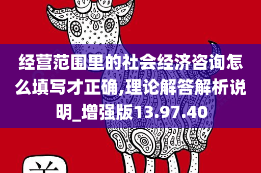 经营范围里的社会经济咨询怎么填写才正确,理论解答解析说明_增强版13.97.40