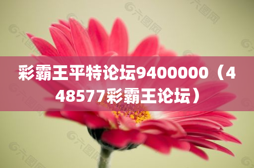 彩霸王平特论坛9400000（448577彩霸王论坛）