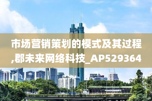 市场营销策划的模式及其过程,郡未来网络科技_AP529364