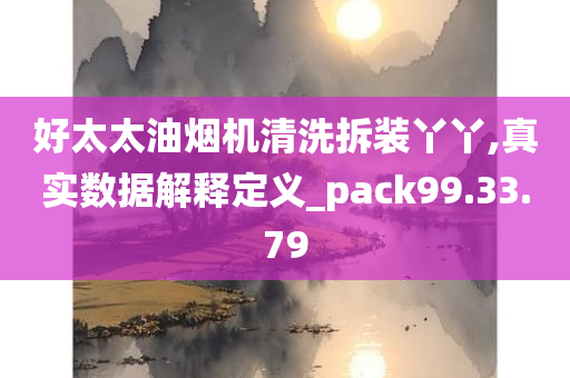 好太太油烟机清洗拆装丫丫,真实数据解释定义_pack99.33.79