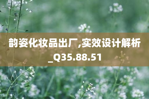 韵姿化妆品出厂,实效设计解析_Q35.88.51