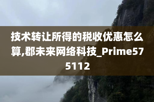 技术转让所得的税收优惠怎么算,郡未来网络科技_Prime575112