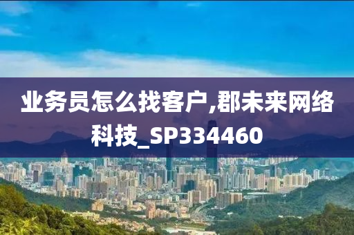 业务员怎么找客户,郡未来网络科技_SP334460