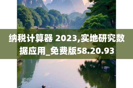 纳税计算器 2023,实地研究数据应用_免费版58.20.93