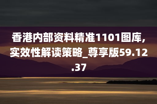 香港内部资料精准1101图库,实效性解读策略_尊享版59.12.37