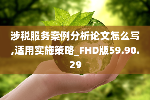 涉税服务案例分析论文怎么写,适用实施策略_FHD版59.90.29