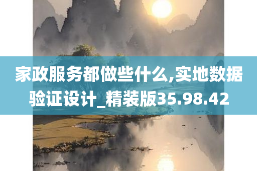 家政服务都做些什么,实地数据验证设计_精装版35.98.42