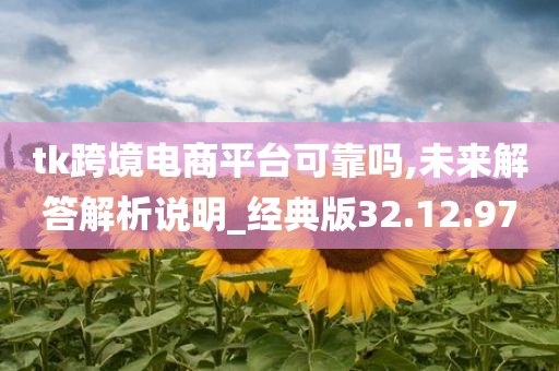 tk跨境电商平台可靠吗,未来解答解析说明_经典版32.12.97