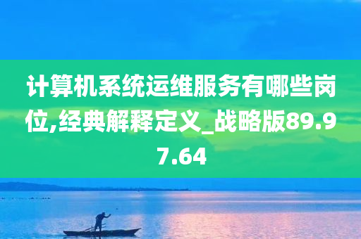 计算机系统运维服务有哪些岗位,经典解释定义_战略版89.97.64