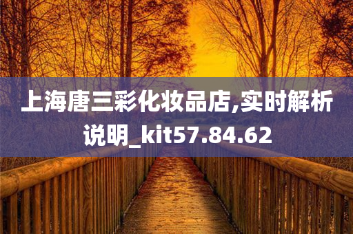 上海唐三彩化妆品店,实时解析说明_kit57.84.62