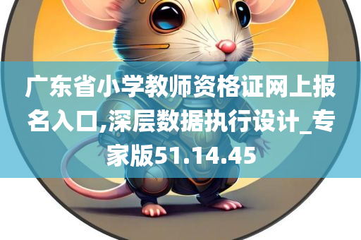 广东省小学教师资格证网上报名入口,深层数据执行设计_专家版51.14.45