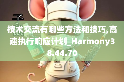 技术交流有哪些方法和技巧,高速执行响应计划_Harmony38.44.70