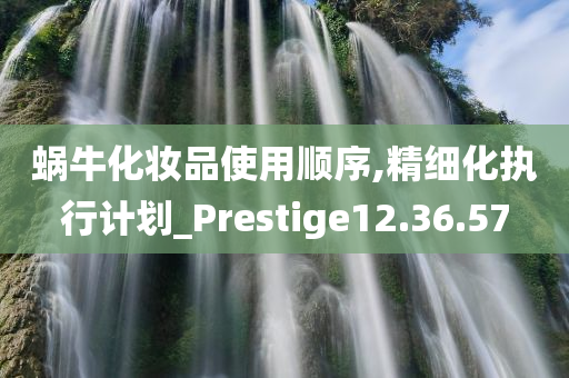 蜗牛化妆品使用顺序,精细化执行计划_Prestige12.36.57