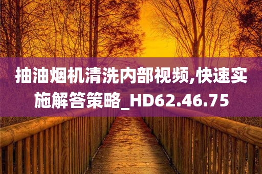 抽油烟机清洗内部视频,快速实施解答策略_HD62.46.75