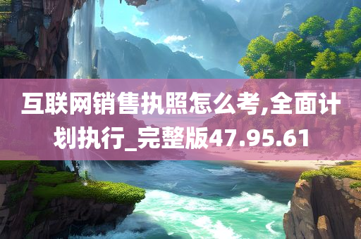 互联网销售执照怎么考,全面计划执行_完整版47.95.61