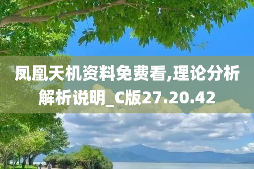 凤凰天机资料免费看,理论分析解析说明_C版27.20.42