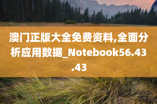 澳门正版大全免费资料,全面分析应用数据_Notebook56.43.43