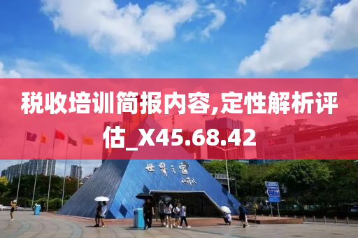 税收培训简报内容,定性解析评估_X45.68.42