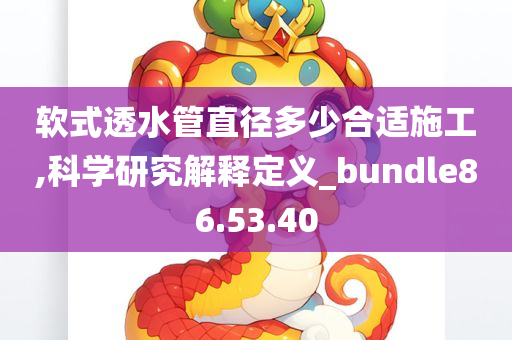 软式透水管直径多少合适施工,科学研究解释定义_bundle86.53.40