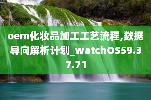 oem化妆品加工工艺流程,数据导向解析计划_watchOS59.37.71