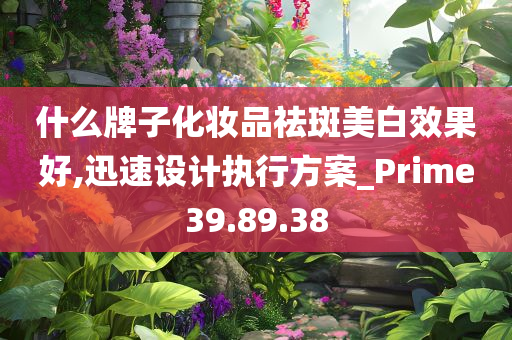 什么牌子化妆品祛斑美白效果好,迅速设计执行方案_Prime39.89.38