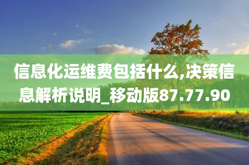 信息化运维费包括什么,决策信息解析说明_移动版87.77.90