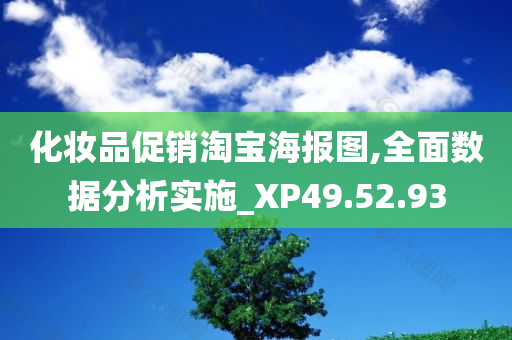 化妆品促销淘宝海报图,全面数据分析实施_XP49.52.93