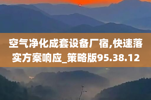 空气净化成套设备厂宿,快速落实方案响应_策略版95.38.12