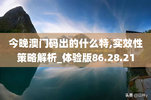 今晚澳门码出的什么特,实效性策略解析_体验版86.28.21