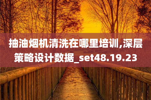 抽油烟机清洗在哪里培训,深层策略设计数据_set48.19.23