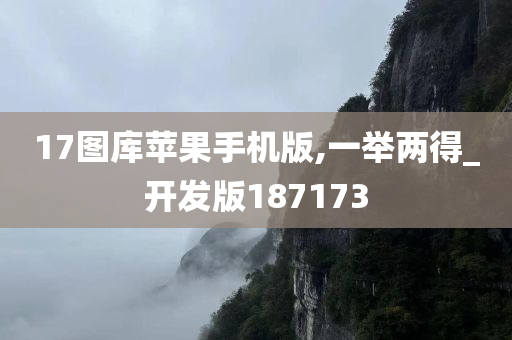 17图库苹果手机版,一举两得_开发版187173