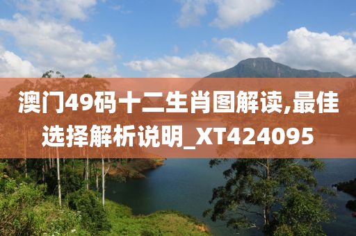 澳门49码十二生肖图解读,最佳选择解析说明_XT424095