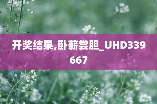 开奖结果,卧薪尝胆_UHD339667