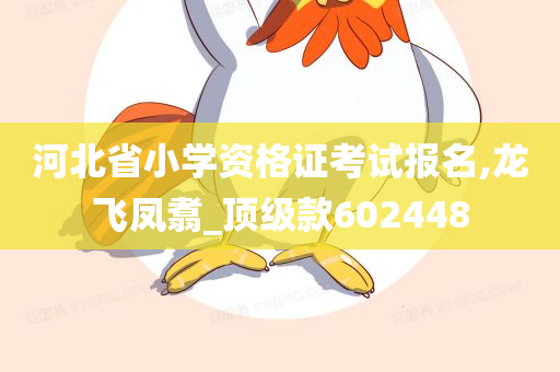 河北省小学资格证考试报名,龙飞凤翥_顶级款602448