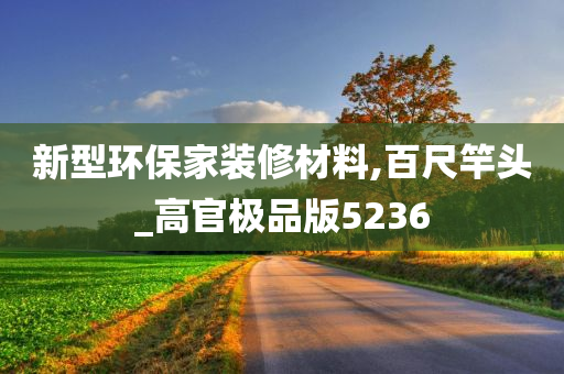 新型环保家装修材料,百尺竿头_高官极品版5236