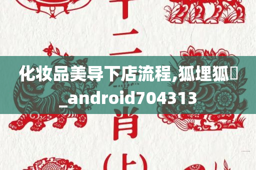 化妆品美导下店流程,狐埋狐搰_android704313