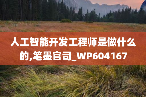 人工智能开发工程师是做什么的,笔墨官司_WP604167