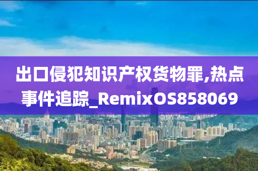 出口侵犯知识产权货物罪,热点事件追踪_RemixOS858069